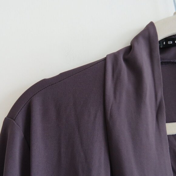 OSKA ISCHIKO Drapey Open Front Circle Cardigan in Mauve Purple Lagenlook Minimal - Picture 4 of 13